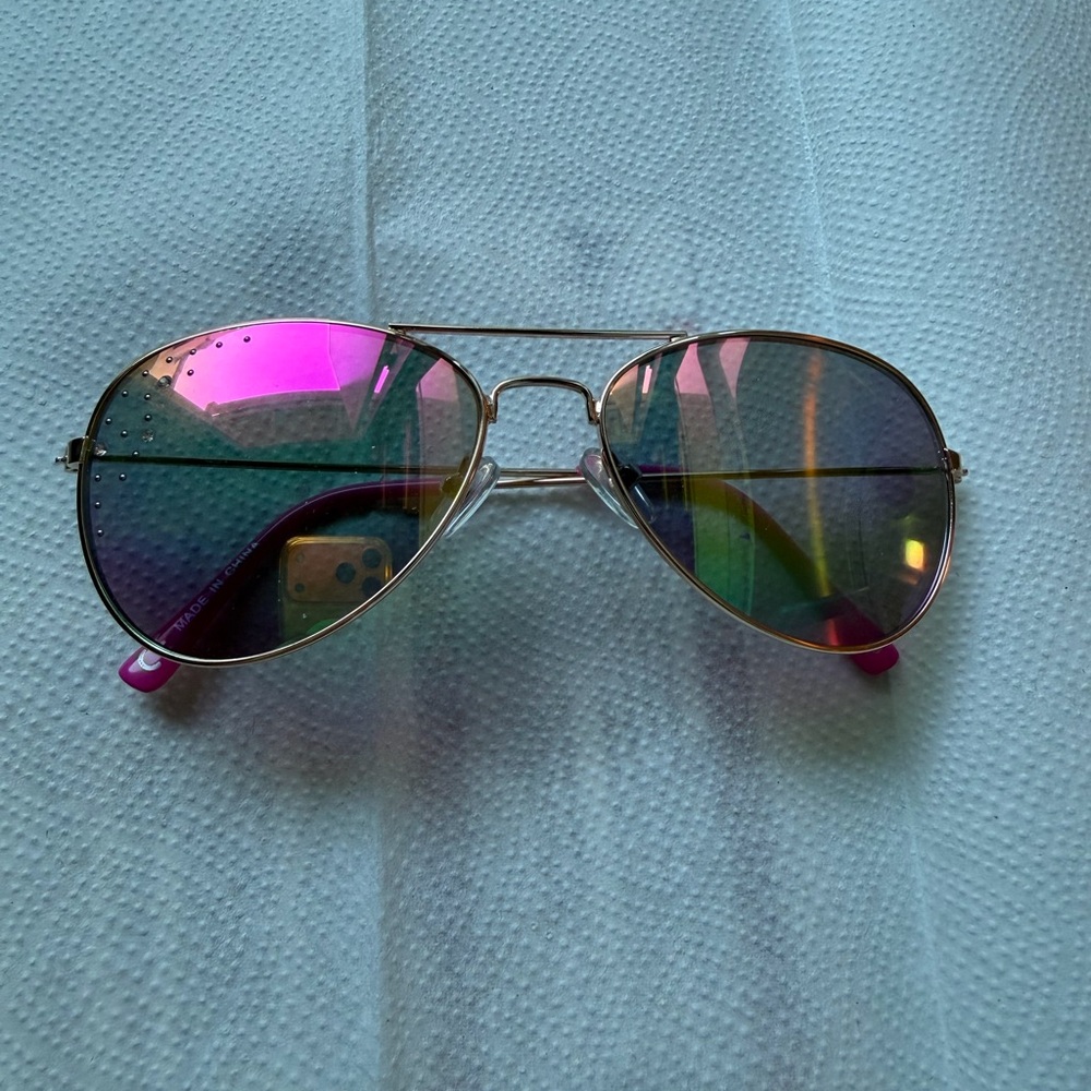 Justice Girls Aviator Sunglasses with Rhinestones